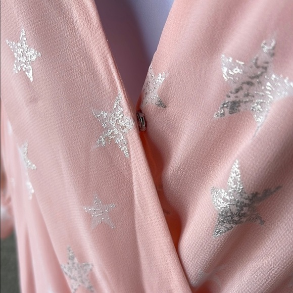 No.018 Buddy Love Pink Puff Sleeve Star Bodysuit Size XS - Picture 4 of 10